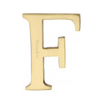 Heritage Brass Letter F  - Pin Fix 51mm